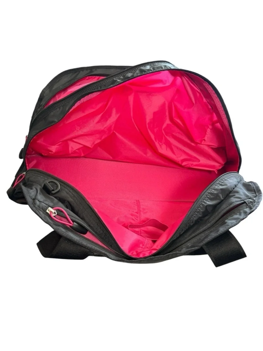 Nike Multi Compartment Duffel Gym Travel Bag Black Pink One Size
